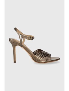 Lauren Ralph Lauren sandale de piele Madelaine culoarea auriu, 802912330001