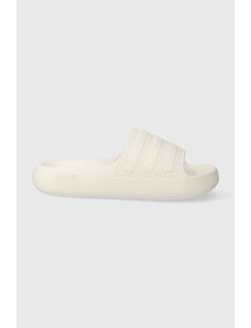 adidas Originals papuci femei, culoarea alb, cu platforma
