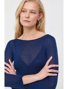 MAX&Co. pulover femei, culoarea albastru marin, light
