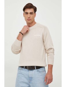 Tommy Hilfiger pulover de bumbac culoarea bej