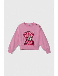 Pinko Up bluza copii culoarea roz, cu imprimeu