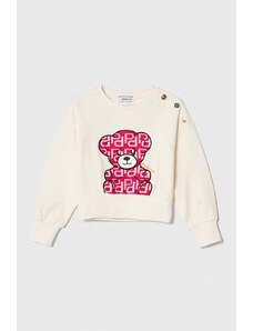 Pinko Up bluza copii culoarea bej, cu imprimeu