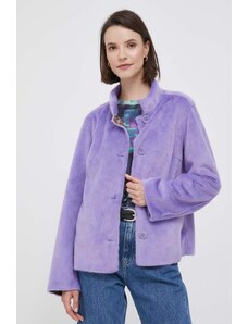 Rich & Royal geaca femei, culoarea violet, de tranzitie