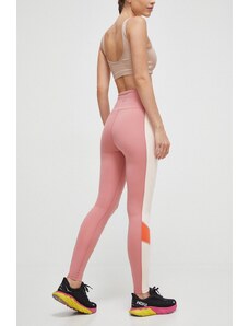 Roxy leggins de antrenament Heart Into It culoarea roz, modelator