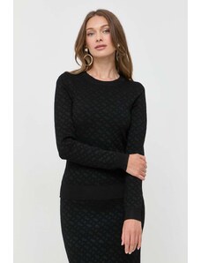 BOSS pulover femei, culoarea negru