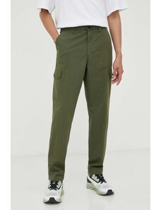 PS Paul Smith pantaloni barbati, culoarea verde, cu fason cargo