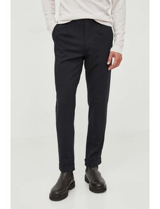 Lindbergh pantaloni barbati, culoarea negru, mulata