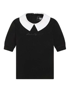 Karl Lagerfeld rochie fete culoarea negru, mini, evazati