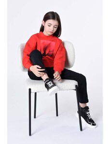 Karl Lagerfeld bluza copii culoarea rosu, cu imprimeu