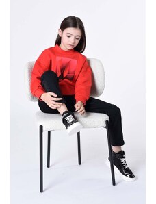 Karl Lagerfeld bluza copii culoarea rosu, cu imprimeu