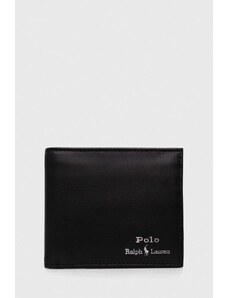 Polo Ralph Lauren portofel de piele bărbați, culoarea negru 405803865