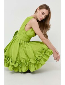 Pinko rochie culoarea verde, mini, evazati