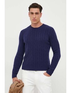 Polo Ralph Lauren pulover din cașmir barbati, culoarea albastru marin