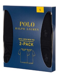 Polo Ralph Lauren pijama 2-pack culoarea negru, neted