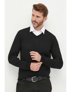 Liu Jo pulover de lana barbati, culoarea negru, light