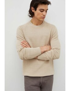 Marc O'Polo pulover de bumbac culoarea bej, light