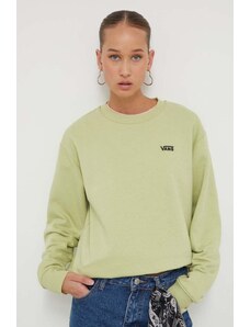 Vans bluza femei, culoarea verde, cu imprimeu
