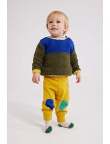 Bobo Choses pulover bebe culoarea verde