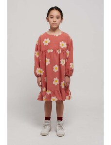 Bobo Choses rochie din bumbac pentru copii culoarea roz, mini, evazati