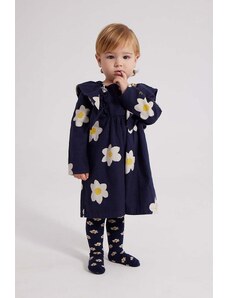 Bobo Choses rochie din bumbac pentru bebeluși culoarea albastru marin, mini, evazati