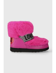 Love Moschino cizme de iarna SKIBOOT20 culoarea roz, JA24202G0HJW0604