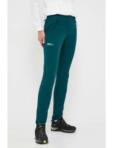 Jack Wolfskin pantaloni de exterior Geigelstein culoarea verde