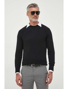 BOSS pulover de casmir culoarea negru, light