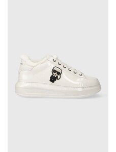 Karl Lagerfeld sneakers din piele KAPRI culoarea alb, KL62530S
