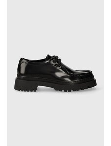 Gant pantofi de piele Aligrey femei, culoarea negru, cu platforma, 27531326.G00