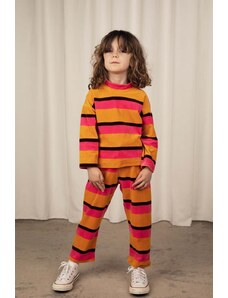 Mini Rodini pulover de bumbac pentru copii culoarea portocaliu