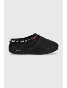 Pinko papuci de casa Garland culoarea negru, 101625 A12N Z99