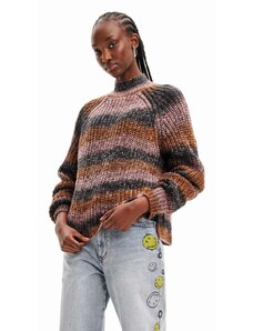 Desigual pulover femei, cu guler