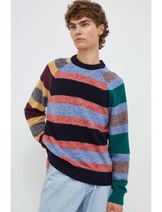 PS Paul Smith pulover de lana barbati, culoarea albastru marin, light