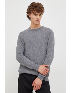Marc O'Polo pulover din amestec de lana barbati, culoarea gri, light