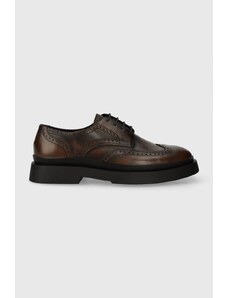 Vagabond Shoemakers pantofi de piele MIKE barbati, culoarea maro, 5663.018.33