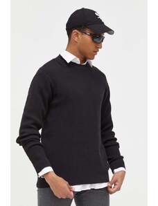 Solid pulover barbati, culoarea negru