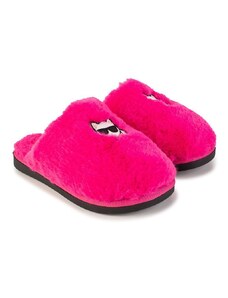 Karl Lagerfeld papuci copii culoarea roz