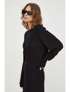 BA&SH pulover de lana femei, culoarea negru, light