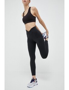 Reebok leggins de antrenament Workout Ready culoarea negru, neted