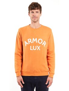 Armor Lux Hanorac din bumbac cu imprimare Armor Lux Heritage Sweatshirt - Rusty