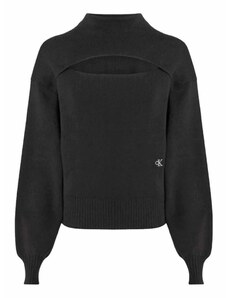 CALVIN KLEIN Hanorac Cut Out Loose Sweater J20J221964 BEH ck black