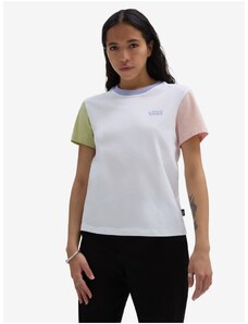 White Women's T-Shirt VANS Colorblock - Women