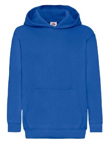 Blue children's sweatshirt Classic kangaroo Fruit of the Loom