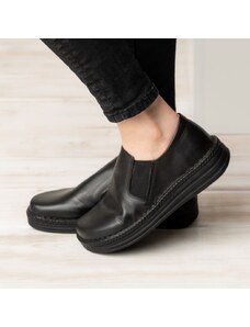 Pantofi piele naturala 9200 negru Dr. Calm