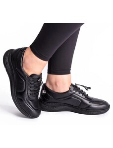 Pantofi piele naturala 003 negru Dr. Calm
