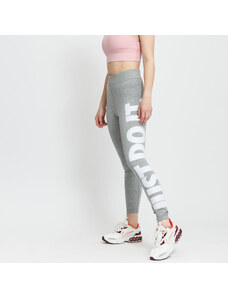 Jambiere pentru femei Nike NSW Essential Graphic High-Waisted Leggings Jdi Dk Grey Heather/ White