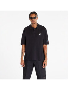 Tricou pentru bărbați FRED PERRY x RAF SIMONS Embroidered Oversized Polo T-Shirt Black
