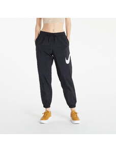 Pantaoni de nylon pentru femei Nike NSW Essential Woven Medium-Rise Pants Hbr Black/ White