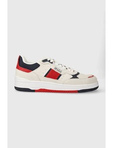 Polo Ralph Lauren sneakers din piele intoarsă Masters Sprt culoarea alb, 809913399003