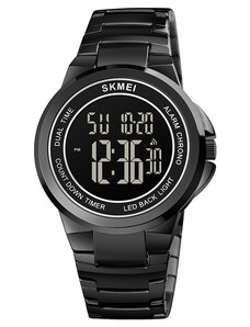 Ceas barbatesc Skmei Alarma Cronograf Negru Fashion Cronometru Digital